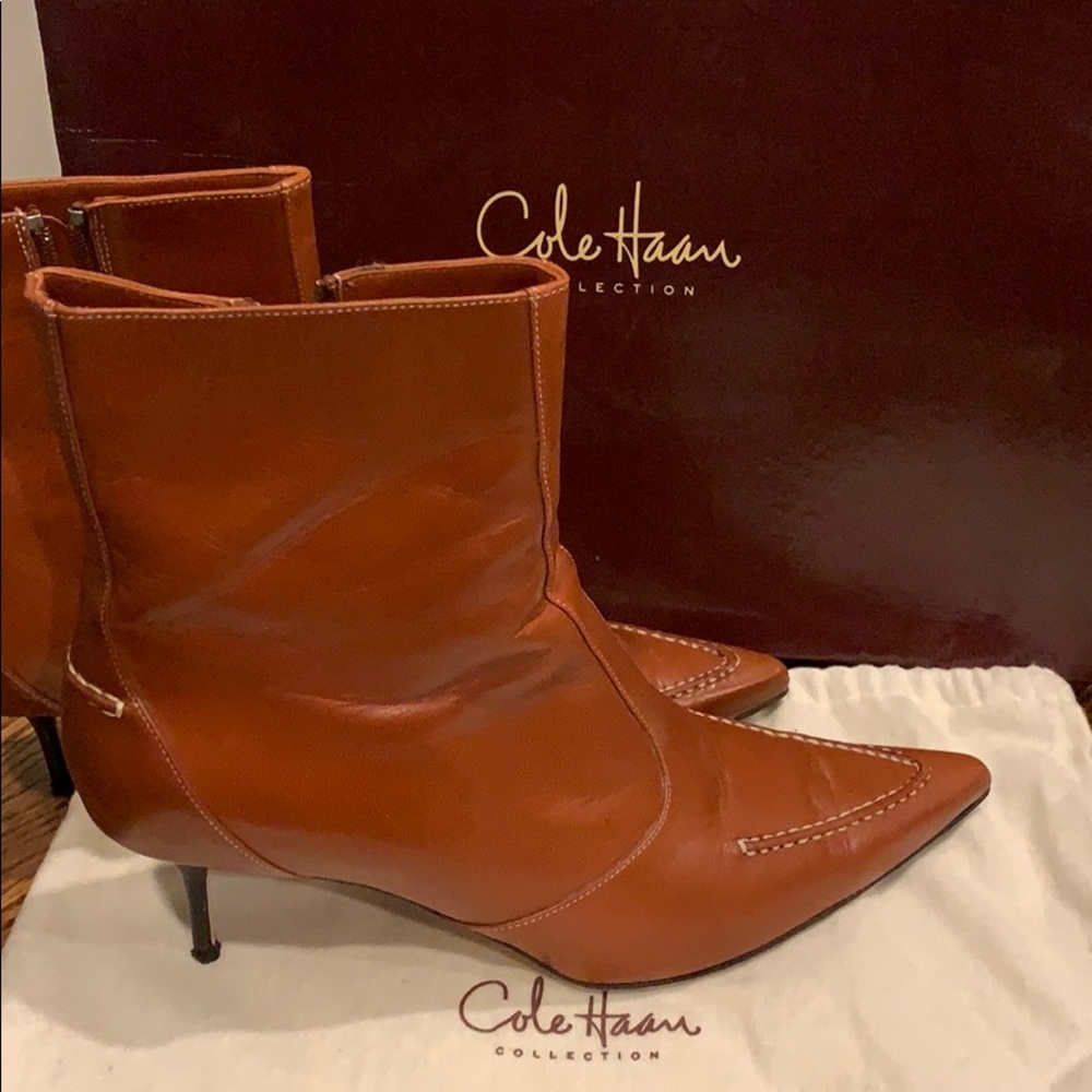 Cole Haan Brown Ankle Boots